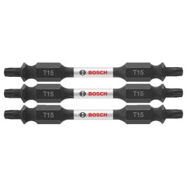 Bosch ITDET152503 Impact Tough 2.5 Inch Torx #15 Double-Ended Bits - 15 Pieces