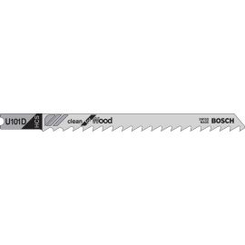 Bosch U101D 3-5/8 Inch, 6TPI, HCS Universal Shank Jigsaw Blade (5 pk)