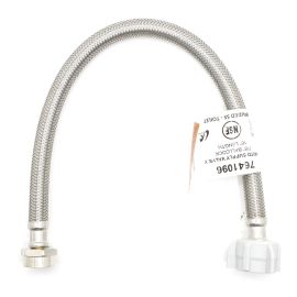 Thrifco 7641096 Aftermarket American Standard Nut x 7/8 Inch Ballcock Nut x 16 Inch Long Stainless Steel Braided Toilet Riser / Connector for American Standard Stop Valves