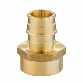 Thrifco 7920073 1/2 Inch x 3/4 Inch Brass Adapter F1960 x FPT Lead Free - PEX (A)