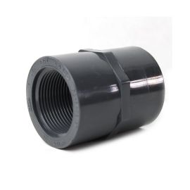 Thrifco 8213770 1-1/4 Inch Threaded x Threaded PVC Coupling SCH 80