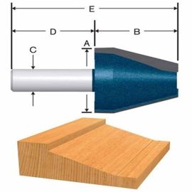 Bosch 84520M 1-1/8 Inch x 1-5/8 Inch Carbide Tipped Traditional Vertical Raised Panel Bit