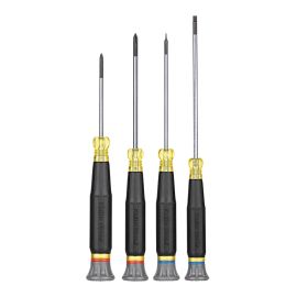 Klein Tools 85615 Precision Screwdriver Set, Slotted, and Phillips 4 Piece