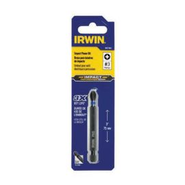 IRWIN IWAF33PH3 Power Bit: PH3 Fastening Tool Tip Size, 3 1/2 in Overall Bit Length, 1/4 in Hex Shank Size - Pack of 5