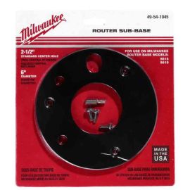 Milwaukee 49-54-1045 Router Sub-Base 6 Inch 2-1/2
