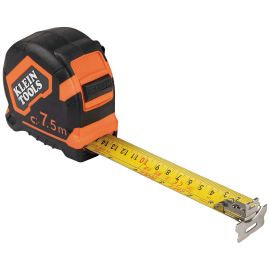 Klein Tools 9375 Tape Measure, 7.5 Meter Magnetic Double Hook