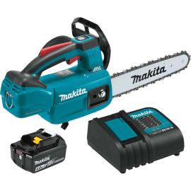 Makita XCU06SM1 18V LXT® Lithium-Ion Brushless Cordless 10 Inch Top Handle Chain Saw Kit, with one battery (4.0Ah)
