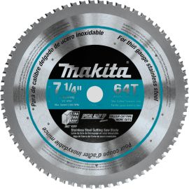 Makita A-95875 7-1/4" (64T) Carbide-Tipped Saw Blade, Stainless Steel, Thin Gauge