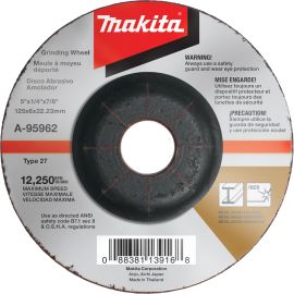Makita A-95962 5" x 1/4" x 7/8" INOX Grinding Wheel, 36 Grit