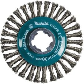 Makita D-72659 X-LOCK 4-1/2 Inch Carbon Steel Stringer Bead Twist Wire Wheel