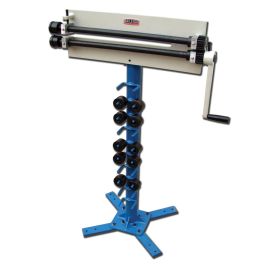 Baileigh BR-18M-18 Manually Operated Bead Roller, 18 Gauge Maximum Capacity, 18 Inch Throat Depth. Includes Stand