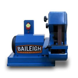Baileigh BG-142S 110V 3/4HP Single Speed Three Wheel Belt Grinder. 1 Inch Belt Width 42 Inch Belt Length