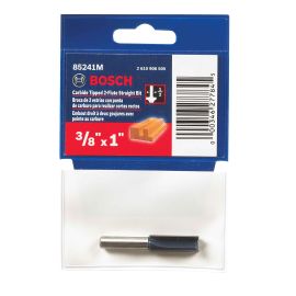 Bosch 85241M 3/8 Inch Carbide Tipped Double Flute Straight Bit