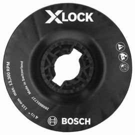 Bosch MGX0450 4-1/2 Inch X-LOCK Backing Pad with X-LOCK Clip - Medium Hardness
