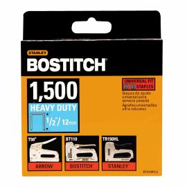 Bostitch BTA708TLS 1/2 in Heavy Duty Staples 1,500 pc T50 Bulk (15 Pack)