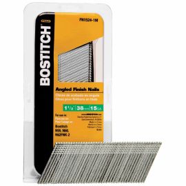 Bostitch FN1524-1M 1-1/2 Inch 15-Gauge FN Style Angled Finish Nails 1,000-Qty Bulk (5 Pack)