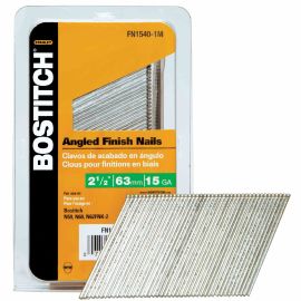 Bostitch FN1540-1MSS 2-1/2 Inch 15-Gauge SS Style Angled Finish Nails 1,000-Qty Bulk (5 Pack)