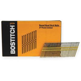Bostitch RH-S10DR120HDG 3 Inch By 0.120 Galvanized Ring Shank 21 Degree Plastic Collated Stick Framing Nails