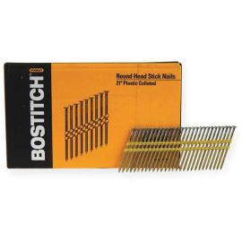 Bostitch RH-S10DR131HDG 3 Inch x .131 Ring Shank 21 degree Plastic Collated Stick Framing Nails 4,000-Qty