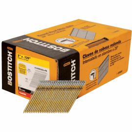 Bostitch S12D131GAL-FH 3-1/4 Inch x .131 Inch Ring Shank 28 degree Wire Collated Full Round Head Stick Framing Nails 2,000-Qty