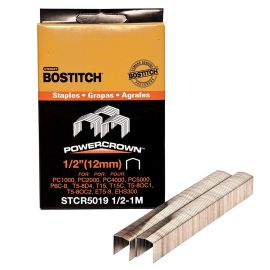 Bostitch STCR50191/2-1M 1/2-Inch by 7/16-Inch Heavy-Duty PowerCrown Staple 1,000-QTY Bulk (5 Pack)