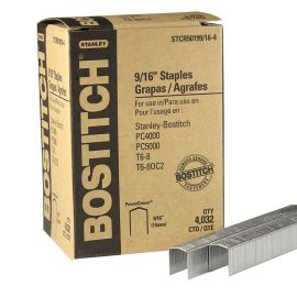 Bostitch STCR50199/16-4 9/1 Inch Leg .050 Inch x .019 Inch Heavy Duty 7/16 Inch PowerCrown™ Staple 1,000-Qty