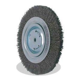 Pearl Abrasive CLBW810E 871931 8 Inch x .012 Inch x 3-1/8 Inch, 2 Inch, 5/8 Inch, 1/2 Inch EXV™ Bench Wheel Tempered Wire Brush