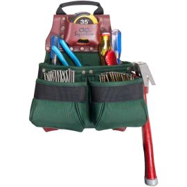 Custom LeatherCraft 51838 10 Pocket Construction Worker's Ballistic Nylon Nail & Tool Bag