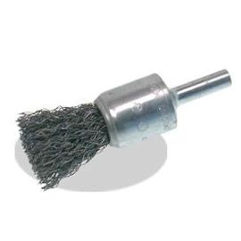 Pearl Abrasive CLCEB34E 871940 3/4 Inch x .012 Inch x 1/4 Inch EXV™ Crimped Tempered Wire End Brush