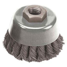 Pearl Abrasive CLWBK658E 871902 6 Inch x .020 Inch x 5/8 Inch-11 EXV™ Knot Cup Tempered Wire Brush