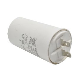 Superior Electric CMC7005 40MFD +/-5% 50Hz/60Hz AC 250V Cylinder Motor Running Capacitor - 2 Pin, White Color, 8mm Threaded End (CBB60)