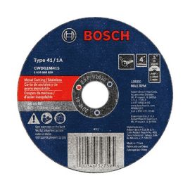 Bosch CWDG1M415 4 Inch x .045 Inch 5/8 Inch Arbor Type 1A 46 Grit Metal Cutting Grinding Wheel - 25 Pieces