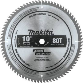 Makita D-65470 10 Inch 80T Micro-Polished Miter Saw Blade, Fine Crosscutting