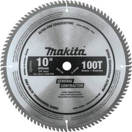 Makita D-65486 10 Inch 100T Polished Miter Saw Blade, Ultra-Fine Crosscutting
