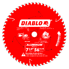 Freud D0756N 7 1/4 X 56 Tooth TCG Non-Ferrous Metal and Plastic Cutting Saw Blade