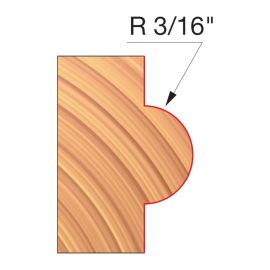 Freud UP121-IC 3-9/16 Inch x 13/16 Inch x 1-1/4 Inch Concave Radius Cutters