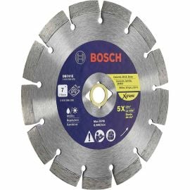 Bosch DB741E 7 Inch Xtreme Segmented Rim Diamond Blade for Universal Rough Cuts - 3 Pieces