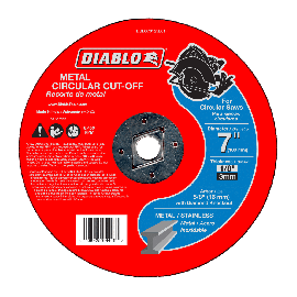Freud DBD070125L01F Diablo 7 Inch x 1/8 Inch x 5/8 Inch Metal Circular Cut Off