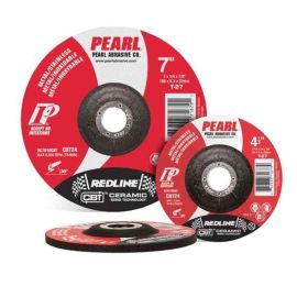 Pearl Abrasive DC5010CBT- 5 Inch x 1/4 Inch x 7/8 Inch Depressed Center Grinding Wheel, Type 27, Ceramic