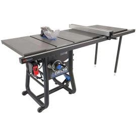 Delta 36-5152T2 10 Inch Left Tilt Table Saw 52 in Rip Capacity with Cast Wings and Table Board