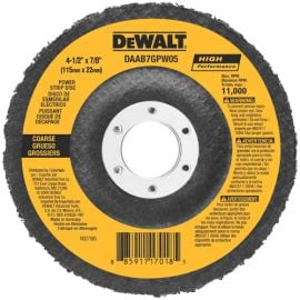 Dewalt DAAB7GPW05 4-1/2 Inch X 7/8 Inch Power Wheel Flap Disc Bulk (5 Pack)
