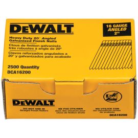 Dewalt DCA16200 2 Inch 2500 Count Angled Nails Bulk (4 Pack)