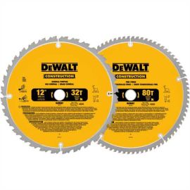 Dewalt DW3128P5 12 Inch 32t And 12 Inch 80t S20 Combo Pack