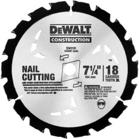 Dewalt DW3191 7-1/4 18t Carbide Sawbld