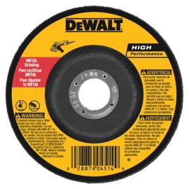 Dewalt DW4514B5 4 1/2 Inch X1/4 Inch X7/8 Inch Metal Grinding Wheel 5 Pk Bulk (4 Pack)
