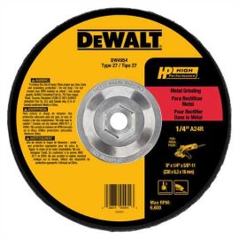Dewalt DW4954 9x1/4x5/8-11 Gen Purpose Bulk (10 Pack)