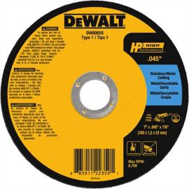 Dewalt DW8065S 7 Inch X.045 X 7/8 Inch Cfree Thin Cutoff Wheel Bulk (25 Pack)