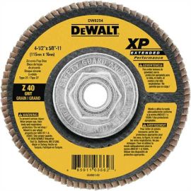 Dewalt DW8254 4-1/2 Inch X 5/8 Inch -11 Z40 T27 Xp Flap Disc Bulk (5 Pack)