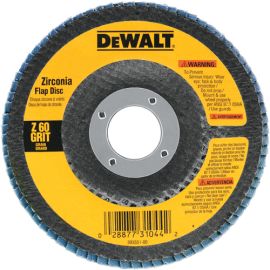 Dewalt DW8302 4 Inch X 5/8 Inch 60 Grit Zirconia Flap Disc Bulk (10 Pack)
