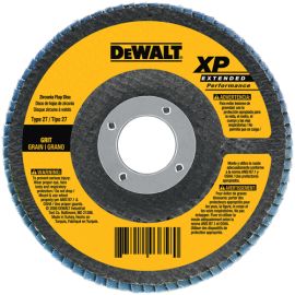 Dewalt DW8313 4-1/2 Inch X5/8 Inch -11 Z80 T29 Flap Disc Bulk (5 Pack)